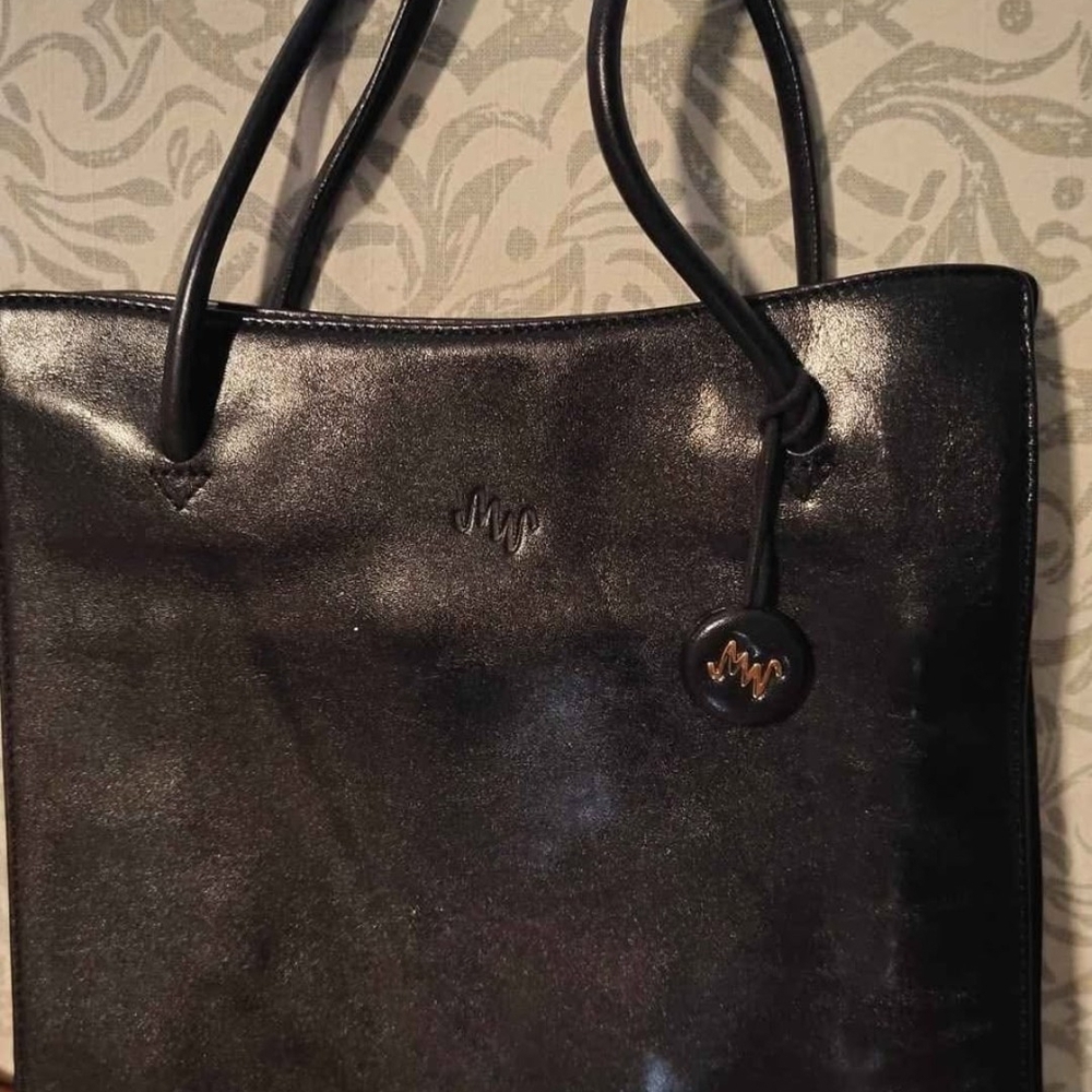 Monsac Leather Shoulder Bag-Vintage 1990'-NEVER USED